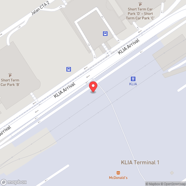 Map of Kuala Lumpur International Airport (KUL) (Lapangan Terbang Antarabangsa Kuala Lumpur)