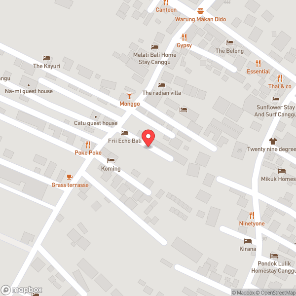 Map of FRii Bali Echo Beach