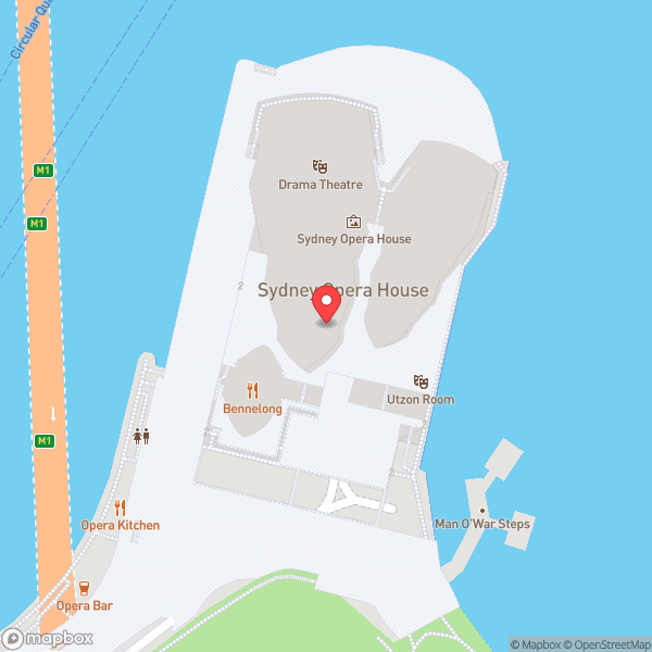 Map of Sydney Opera House