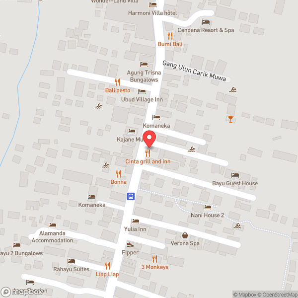 Map of Cinta Grill