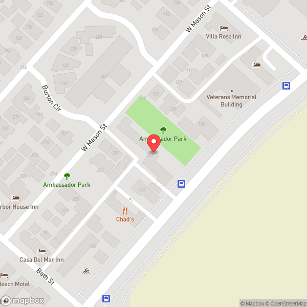 Map of Hotel Milo Santa Barbara