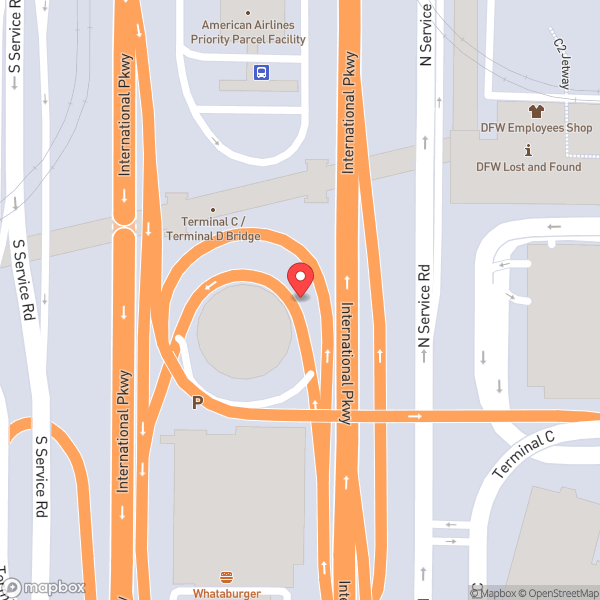 Map of Dallas Fort Worth International Airport (DFW)