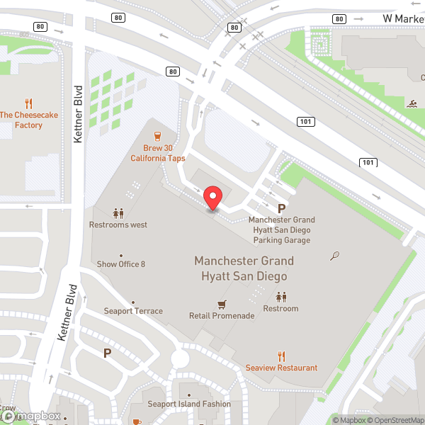 Map of Manchester Grand Hyatt San Diego