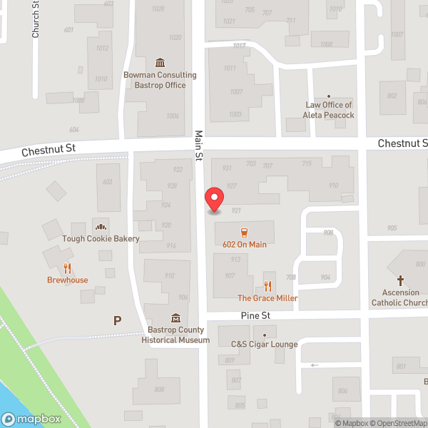 Map of Baxter's On Main