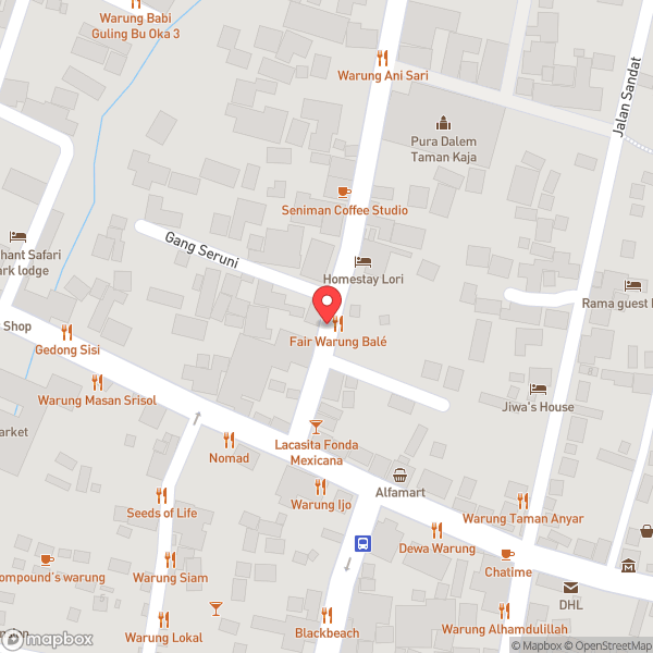 Map of Hujan Locale