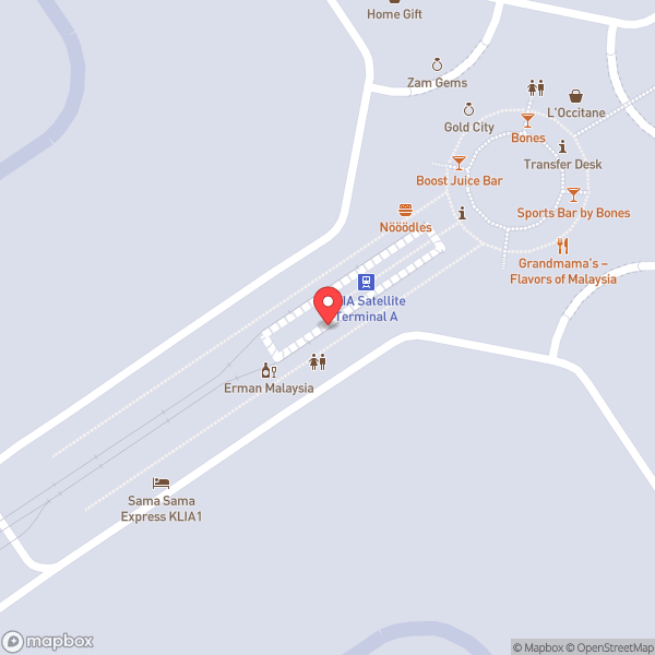 Map of MAS Golden Lounge - Satellite