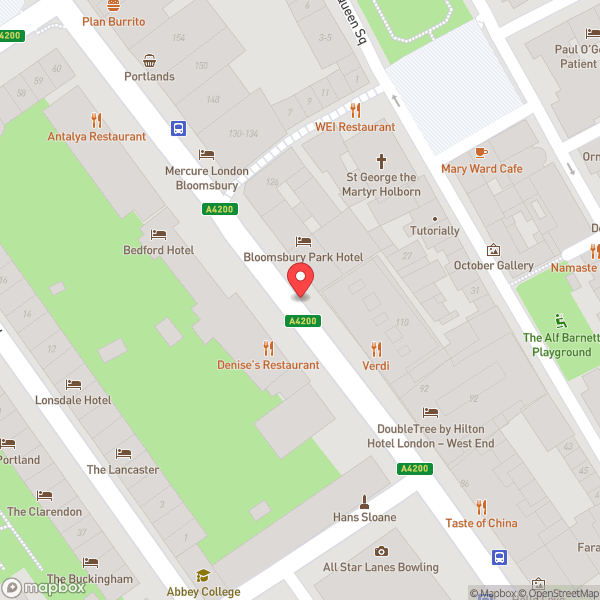 Map of Denise's Restaurant