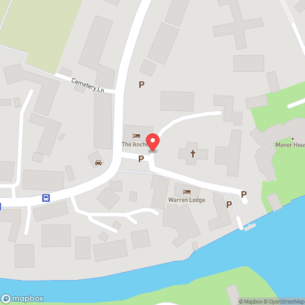 Map of Anchor Hotel Shepperton