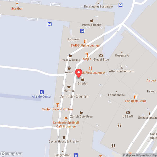 Map of Zurich Airport (ZRH) (Flughafen Zürich)