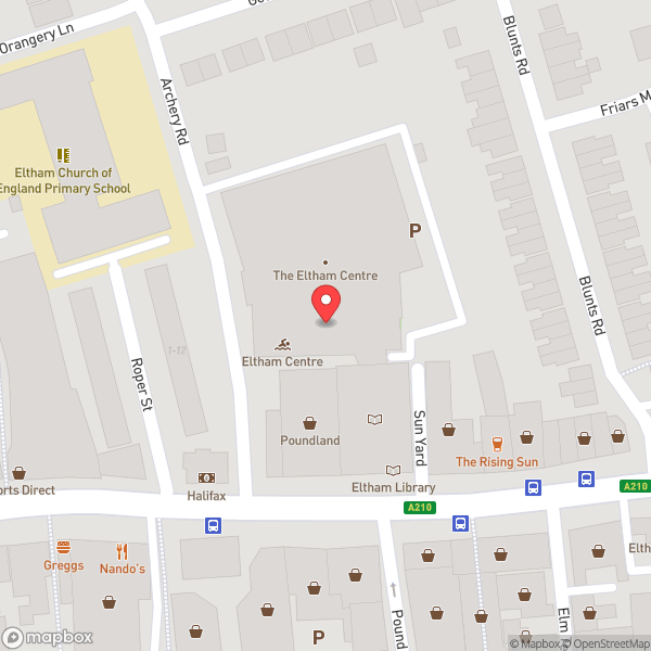 Map of The Eltham Centre