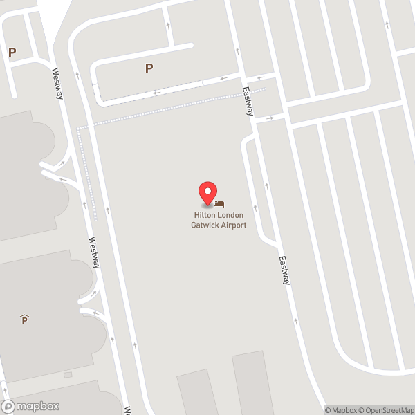 Map of Hilton London Gatwick Airport