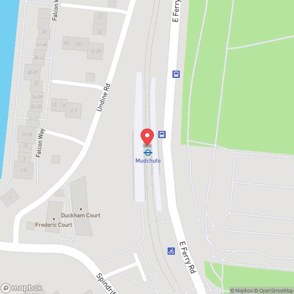 Map of Mudchute DLR Station