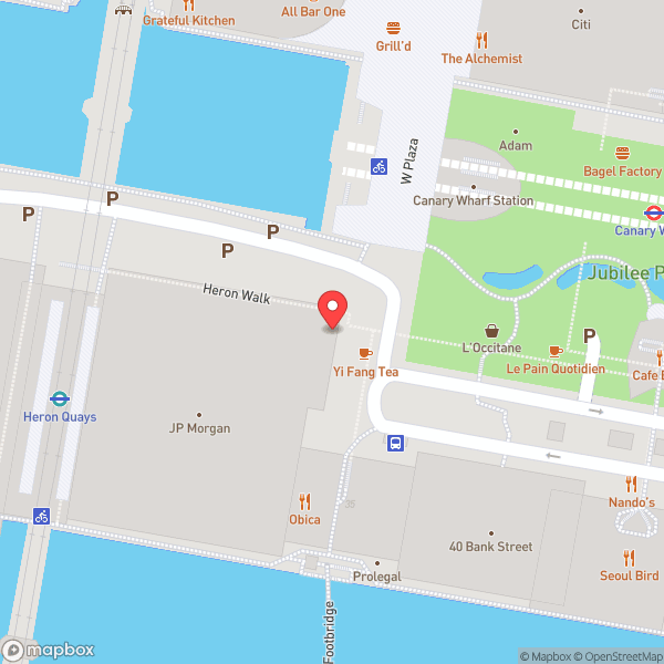Map of Canary Wharf