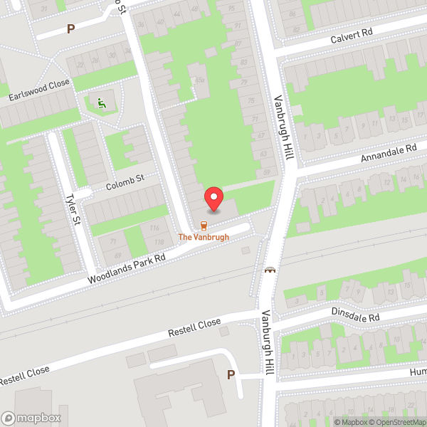 Map of The Vanbrugh