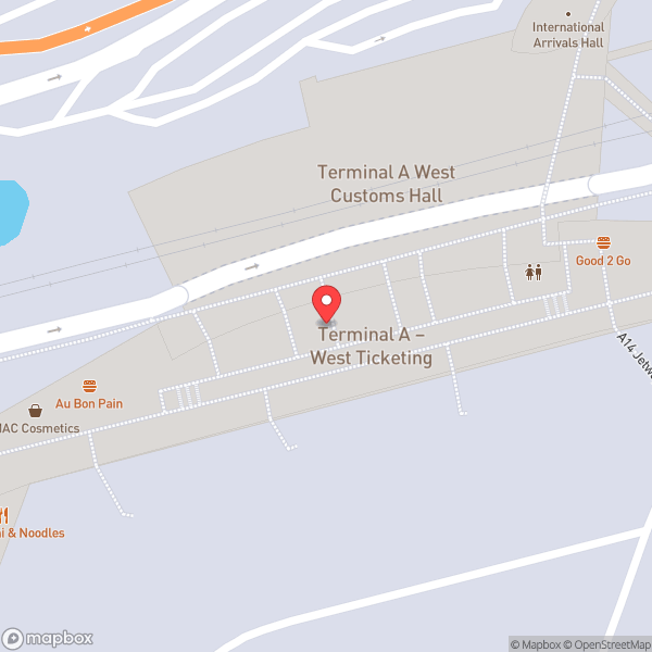 Map of Terminal A West