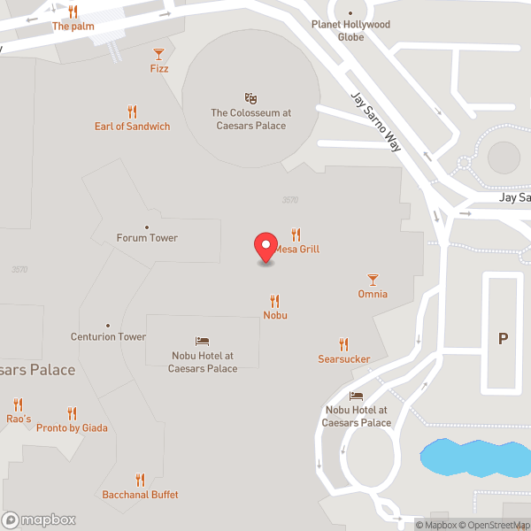 Map of Mesa Grill