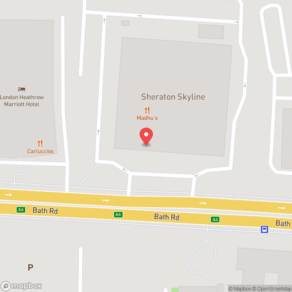 Map of Sheraton Skyline Hotel London Heathrow