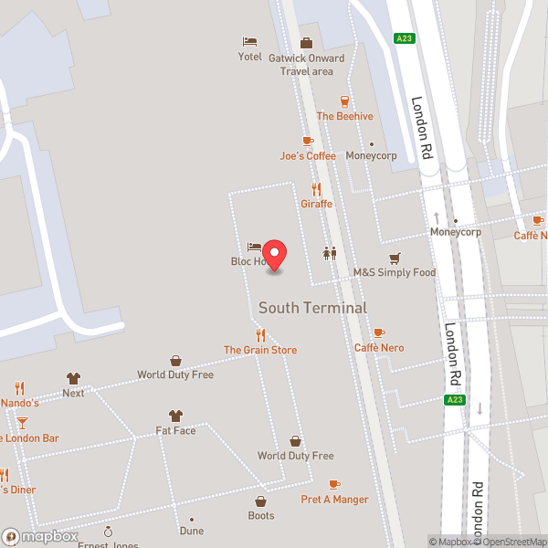 Map of South Terminal