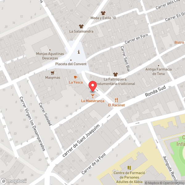 Map of Dulces Tentaciones
