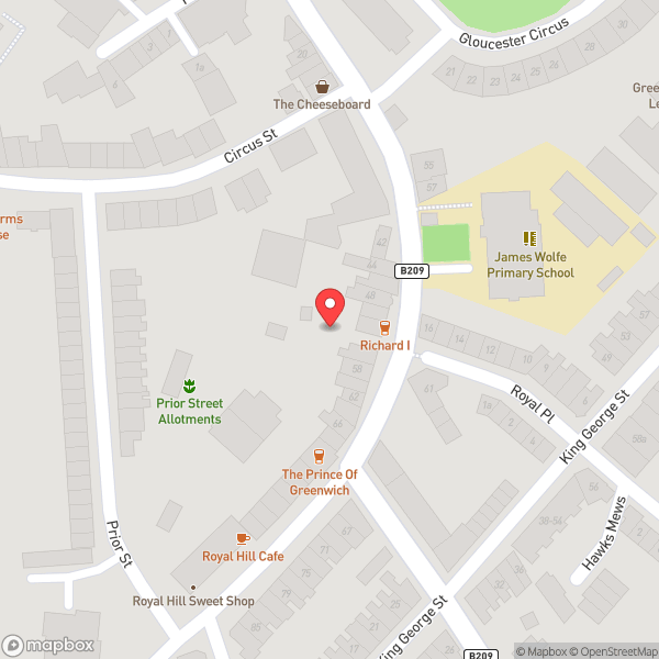 Map of The Greenwich Union