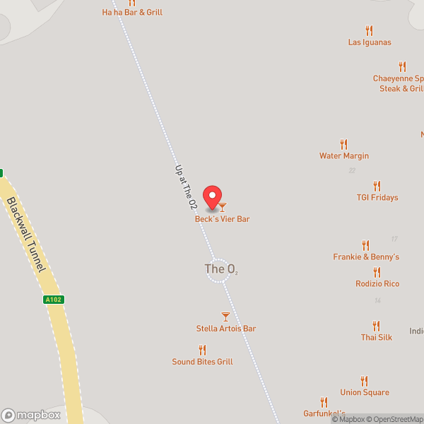 Map of The O2 Arena
