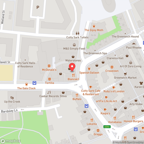 Map of Gourmet Burger Kitchen