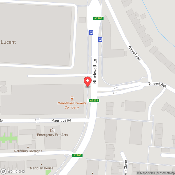 Map of Meantime Brewing Company
