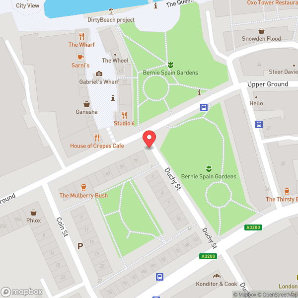 Map of South Bank