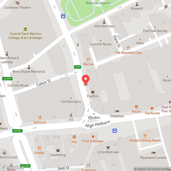 Map of Holborn