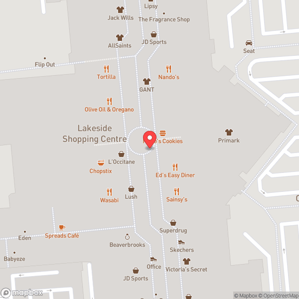 Map of Ed's Easy Diner
