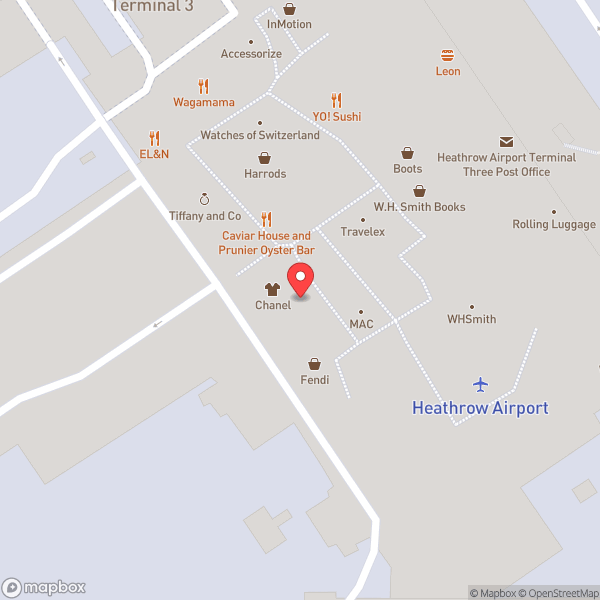 Map of London Heathrow Airport (LHR)
