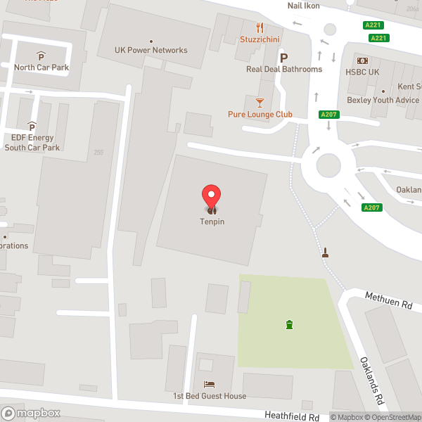 Map of Tenpin Bexleyheath