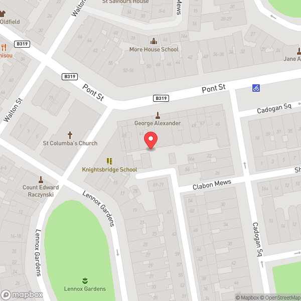 Map of Pond Street AirBnB