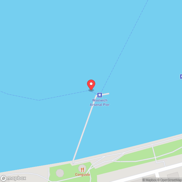 Map of Woolwich (Royal Arsenal) Pier