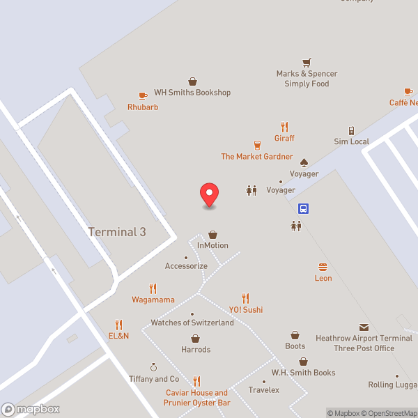 Map of Terminal 3