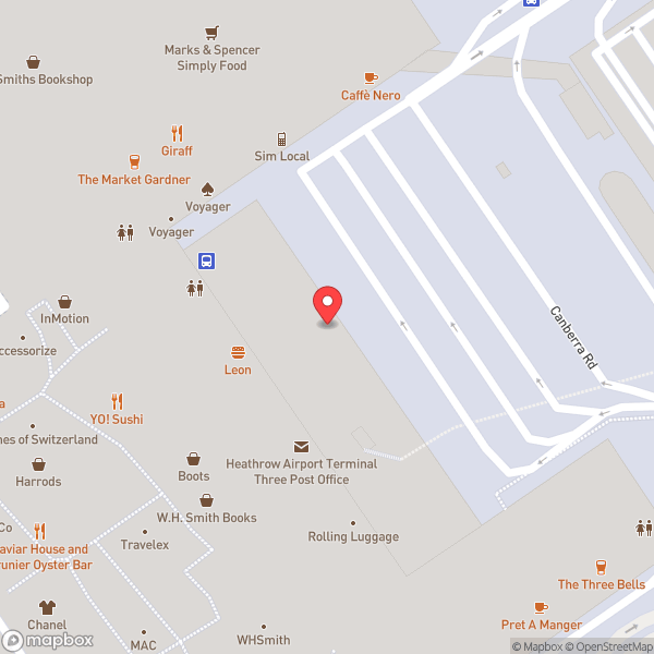 Map of Bagel Street
