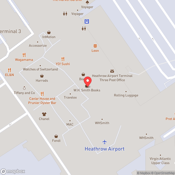 Map of T3 Fast Track Security/Passport Control