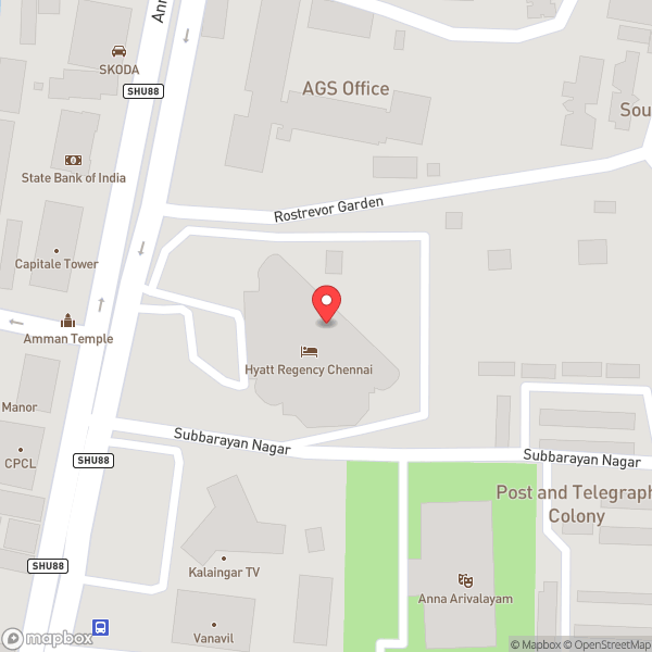 Map of Hyatt Fitness Centre