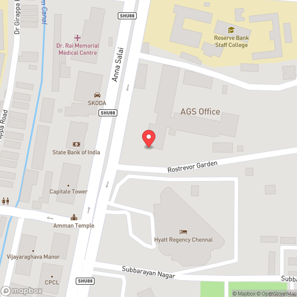 Map of Ramee mall bowling Alley