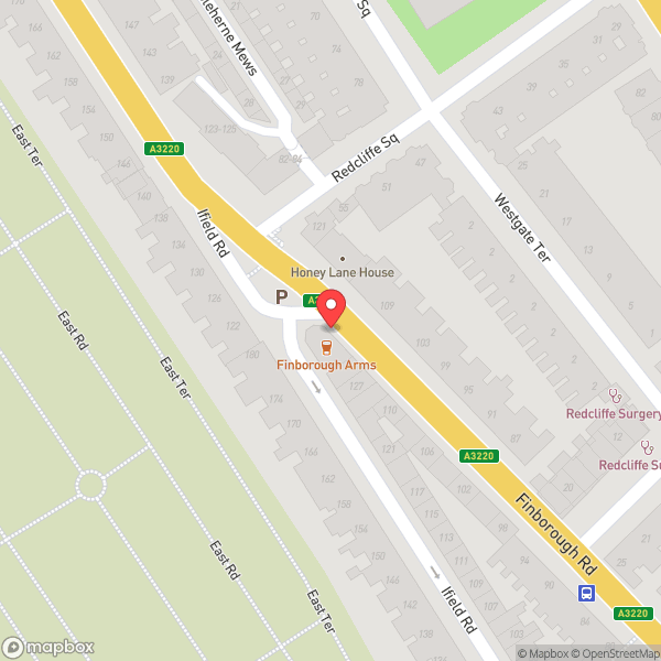 Map of The Finborough Arms
