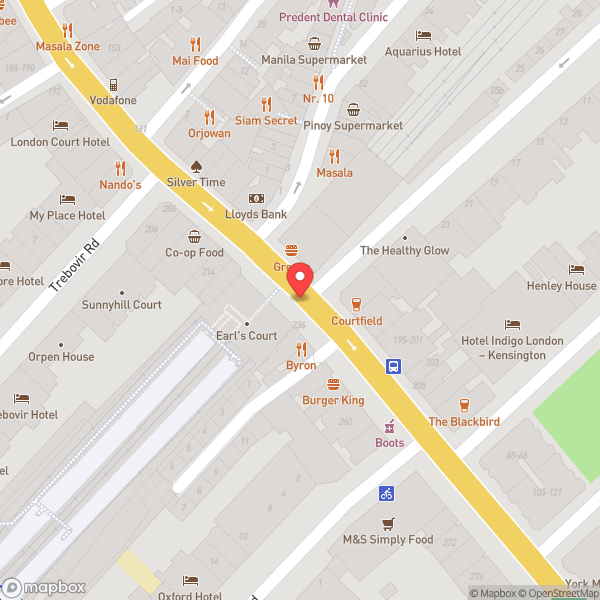 Map of Earls Court Police Box