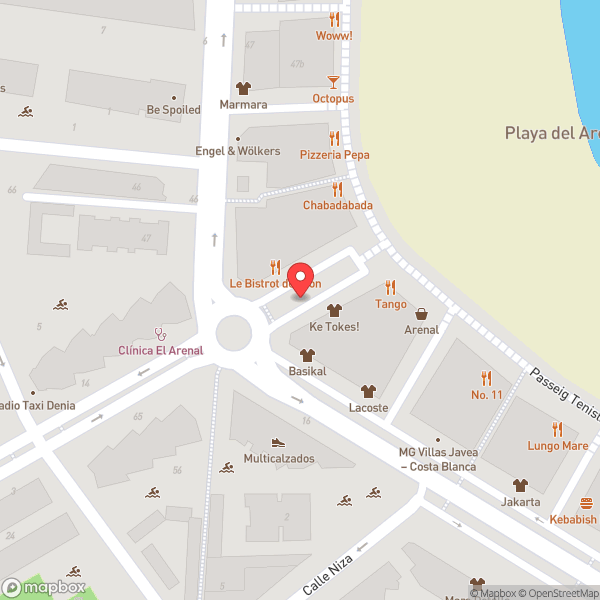Map of BBVA