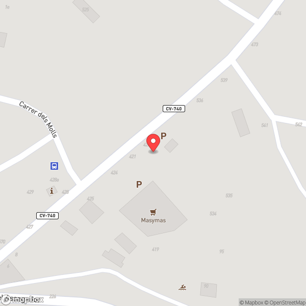 Map of Mas y Mas