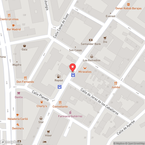 Map of Hotel Clement Barajas