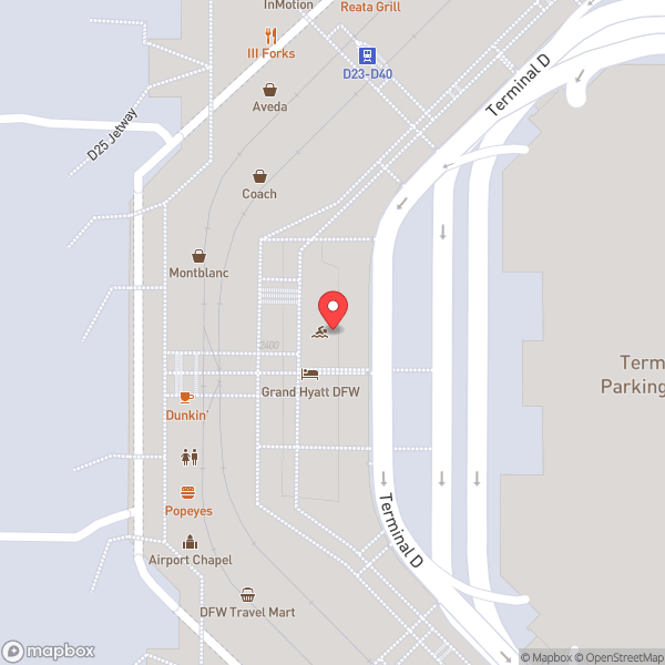 Map of Grand Hyatt DFW
