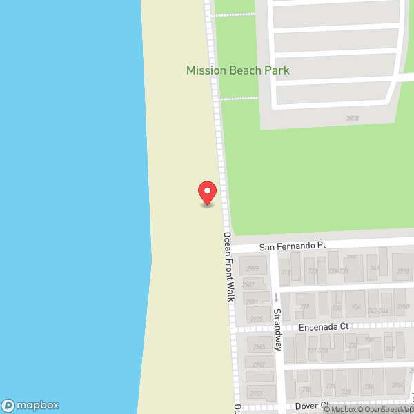 Map of Mission Beach