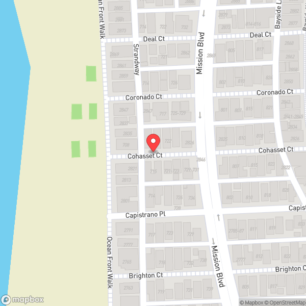 Map of San Diego Beach