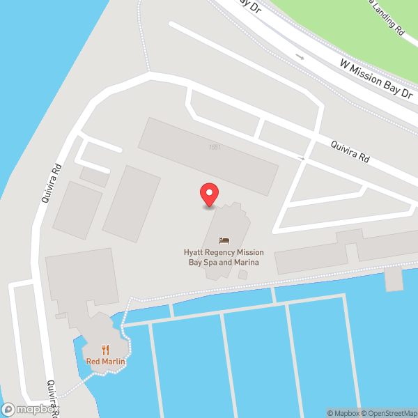 Map of Hyatt Regency Mission Bay Spa and Marina