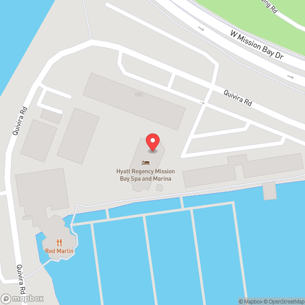 Map of Hyatt Regency Mission Bay Spa and Marina