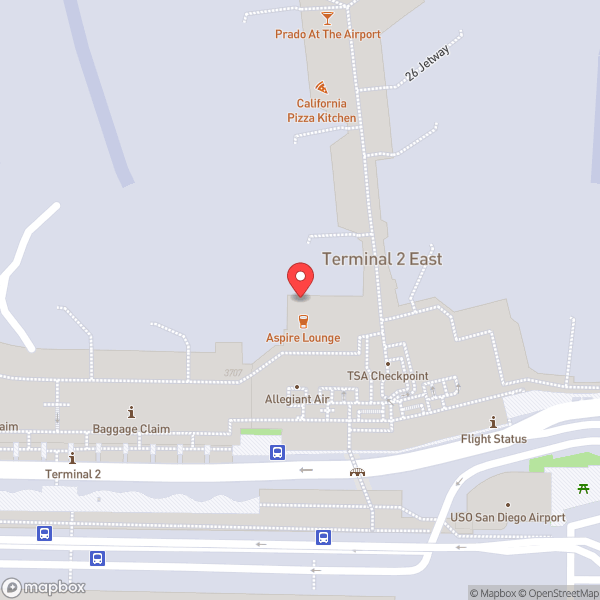Map of Aspire Lounge